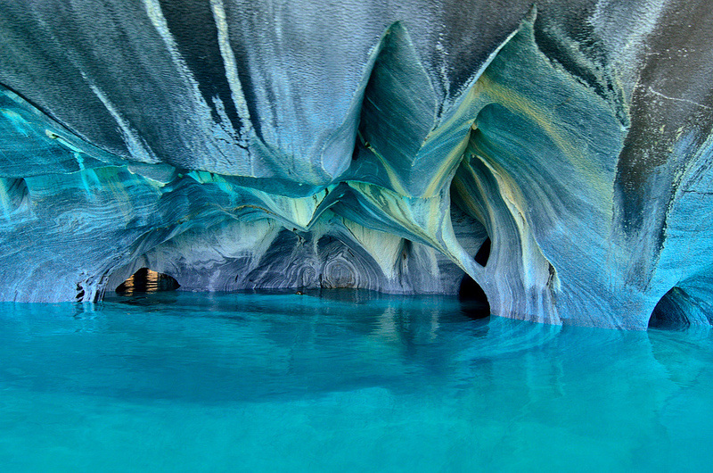 Let VoyJoie travel designers take you here: Marble Caves in Patagonia Argentina